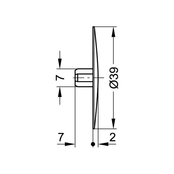 Hafele Maxifix-E Kapak (10 Adet), Kahve