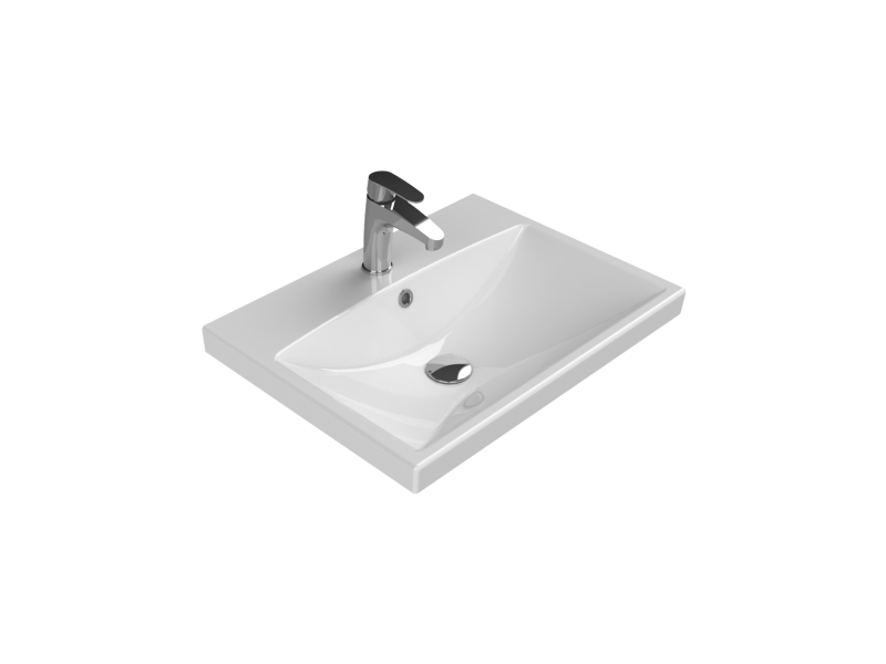 Elite Serisi Etajerli Lavabo Clean Active(Antibakteriyel) 60*45 cm