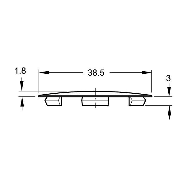 Hafele Maxifix Kapak (10 Adet), Kahve
