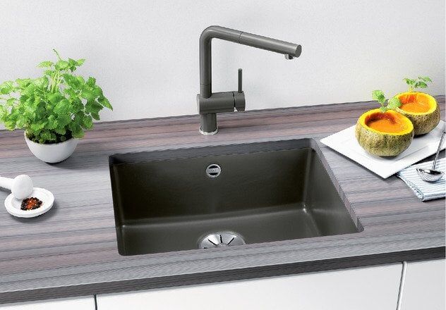 Blanco Granit Eviye Tezgah Altı Subline 500-U Tek Gözlü Anthracite