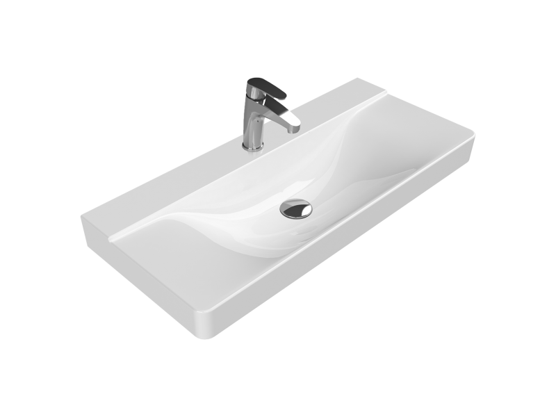 Yeni Moono Serisi Etajerli Lavabo 100*45 cm