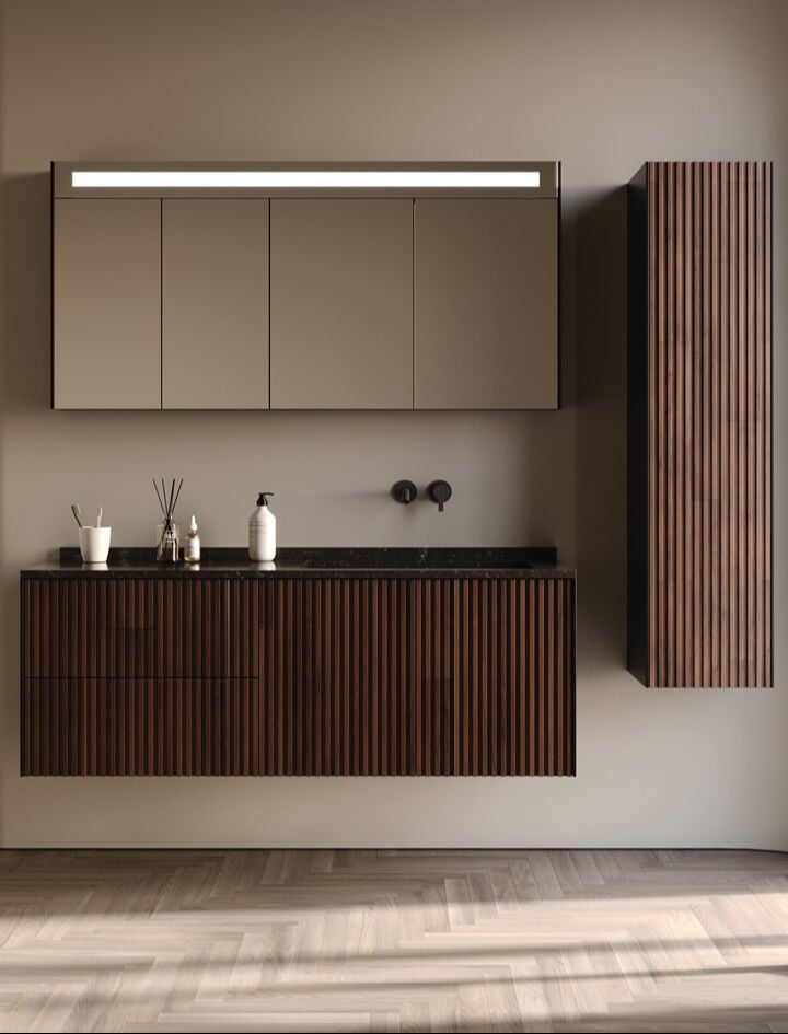 Platinium Series Arte 140 cm Banyo Dolapı Set