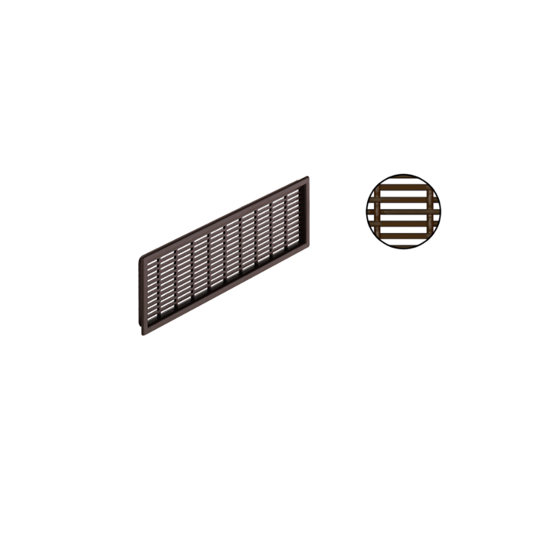 Hafele Havalandırma Menfezi Plastik 175x41mm, Kahve Renk