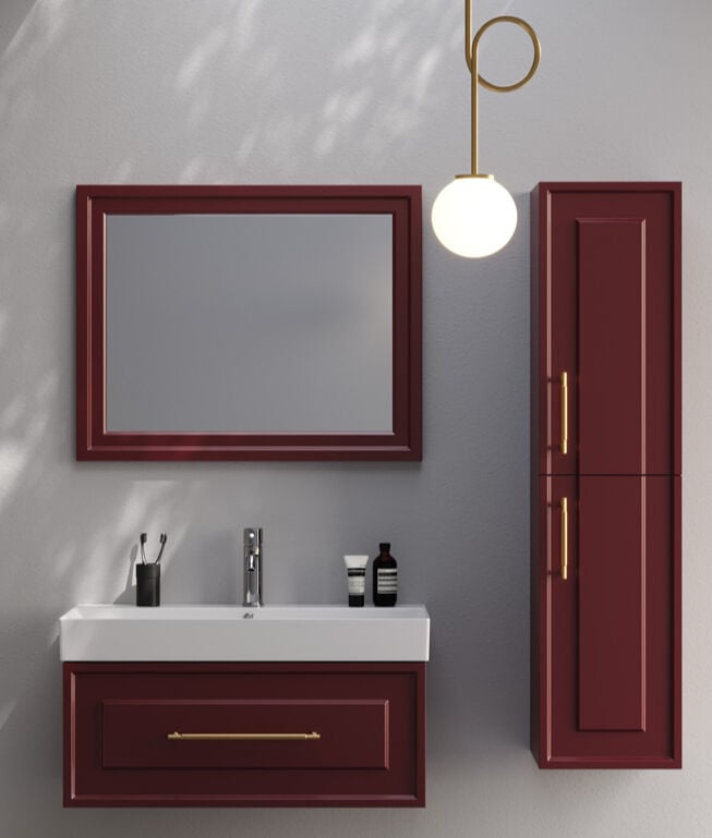 Platinium Series Napoli 85 cm Banyo Dolapı Set