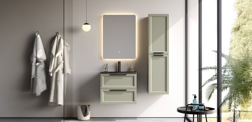 Platinium Series Laguna 60 cm  Banyo Dolapı Set