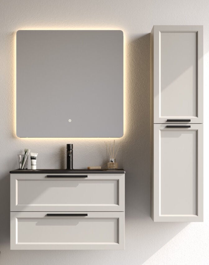 Platinium Series Laguna 80 cm Banyo Dolapı Set