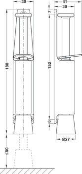 Hafele Kapı Tutucu Galvaniz 40kg