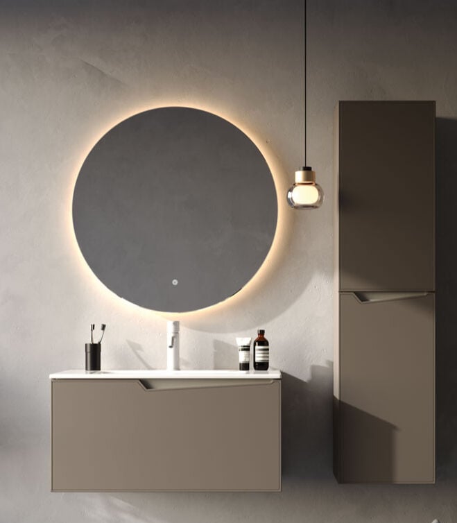 Gold Serisi Braga 80 cm Banyo Dolabı