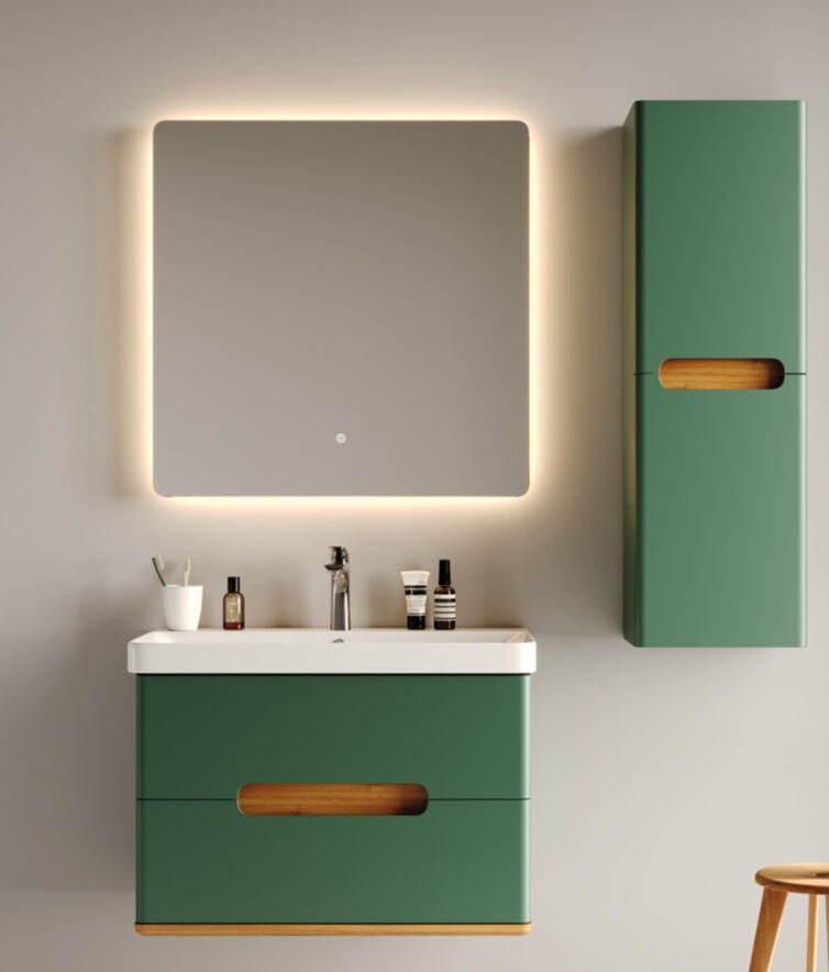 Gold Serisi Masal 80 cm Banyo Dolabı