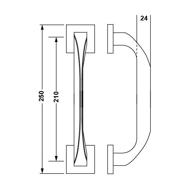 Hafele Çekme Kol Leo 250mm Mat Nikel