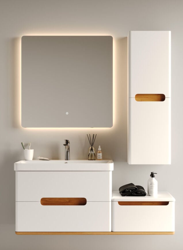 Gold Serisi Masal 130 cm Banyo Dolabı