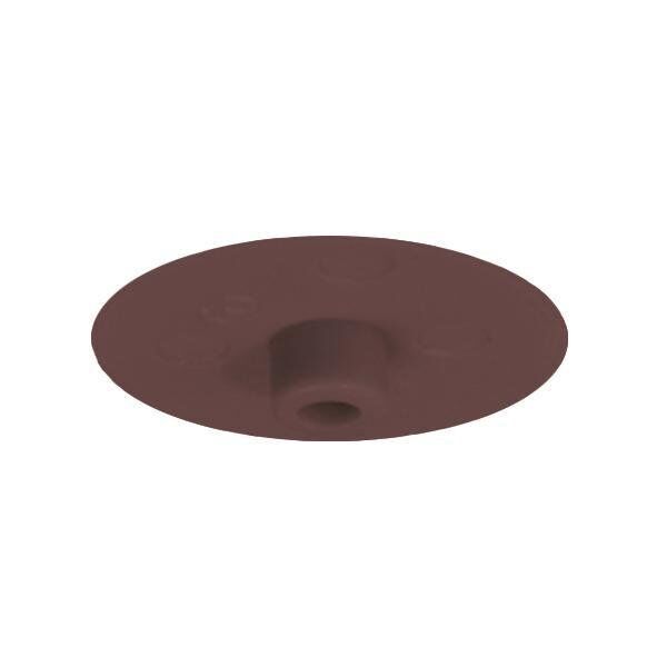 Hafele Minifix Kapak 17 mm (500 Adet), Kahve Renk