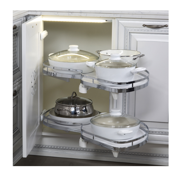 Hafele Lemans II Kiler Set Krom Sol 60/60-75cm