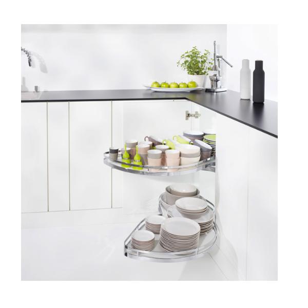 Hafele Lemans II Kiler Set Krom Set 50/60-75cm