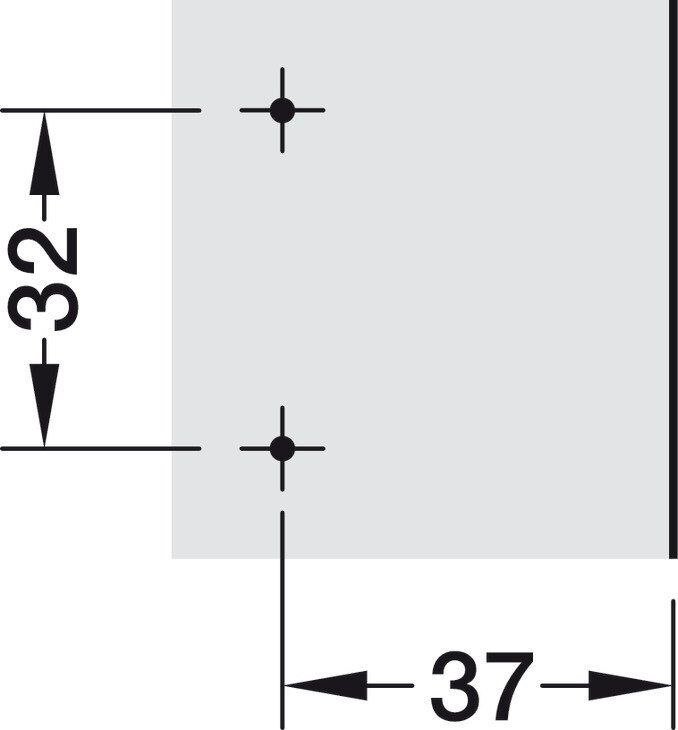 Hafele M510 SM H Taban Vidalı 4mm