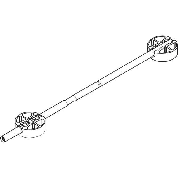 Hafele Gergi donanımı, gizli 2250-2450mm, 18mm