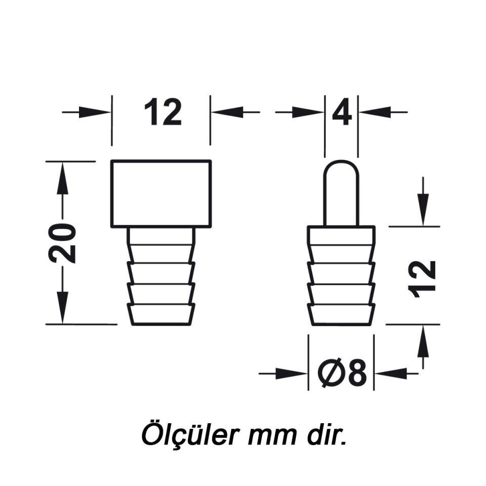Hafele SLIDO 12 IF J Kılavuz, gri